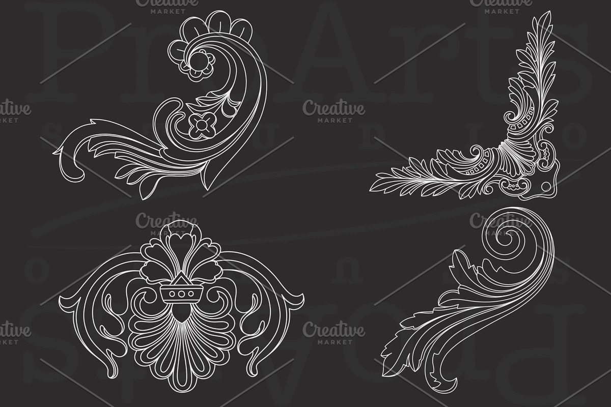 Filigree Procreate Brushset - Stamp, a Brush Add-On by Lucrumplus (Photo 5 of 5)
