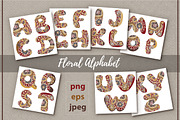 Flower Alphabet, an Object Graphic by MalinaShop (Thumbnail 1 of 4)