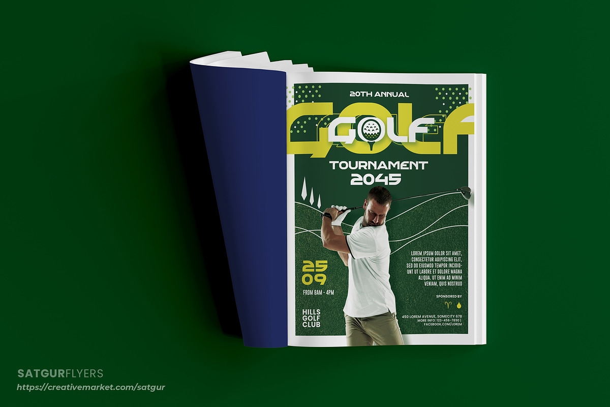 Golf Tournament Flyer Template - PSD, a Flyer Template by Satgur Graphic Design (Photo 6 of 9)