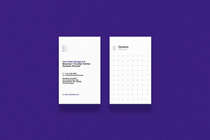 Business cards template: Dynamic S