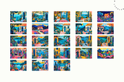 Fauvist Expressive Vibes Images, a Wallpaper Graphic by Lumeno (Thumbnail 3 of 5)
