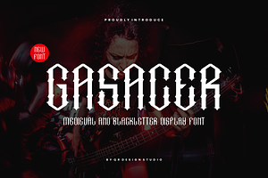 Gasacer - Medieval Blackletter Font