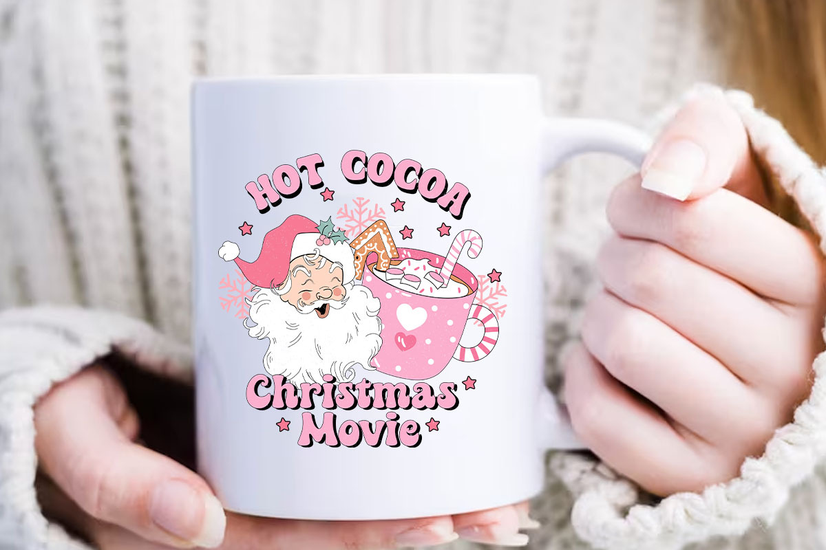 Pink Retro Christmas Design Bundle, an Object Graphic by Boodesign (Photo 4 of 7)