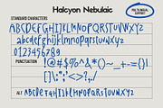 Halcyon Nebulaic, a Handwritten Font by Get Studio (Thumbnail 2 of 8)