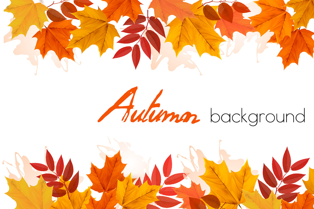 Fall Autumn Background, a Decorative Illustration by ecco