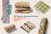 50 Groovy Retro Seamless Patterns, a Pattern Graphic by AnnArt (Thumbnail 2 of 8)