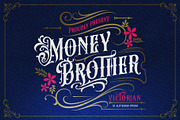 Money Brother Victorian Typeface, a Blackletter Font by alit design (Thumbnail 1 of 20)