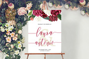 Welcome Sign Template Canva, an Invitation Template by ShineOnWedding (Thumbnail 1 of 10)