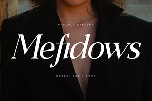 Mefidows Modern Serif Font