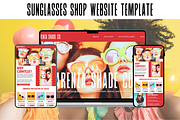 Sunglasses Shop website template, a Websites & App Template by wekreatif (Thumbnail 1 of 5)