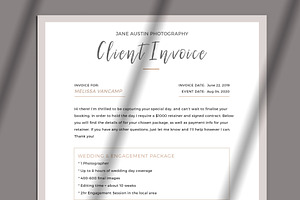 Client Invoice Template Photoshop