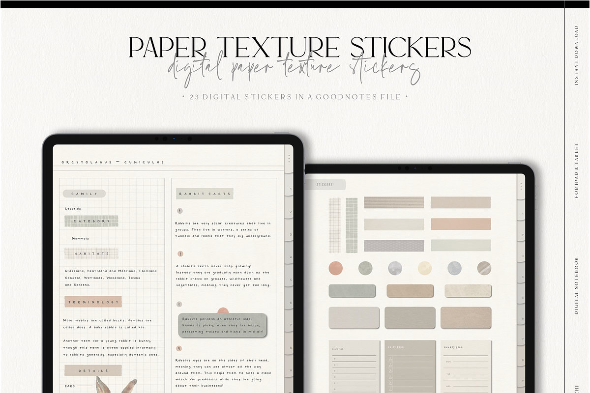 Digital Paper Texture Notebook, a Stationery Template by MainichiDesign (Photo 9 of 10)