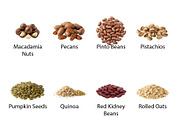 Foods Grains, Nuts & Seeds - PNG, a Food Illustration by Nurlan's shop (Thumbnail 6 of 7)