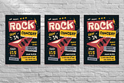Grunge Rock Music Concert Flyer Set, a Flyer Template by Aiyari Graphic (Thumbnail 3 of 3)