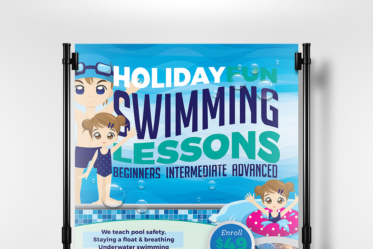 Swimming Pool Templates Pack, a Poster Template by BrandPacks