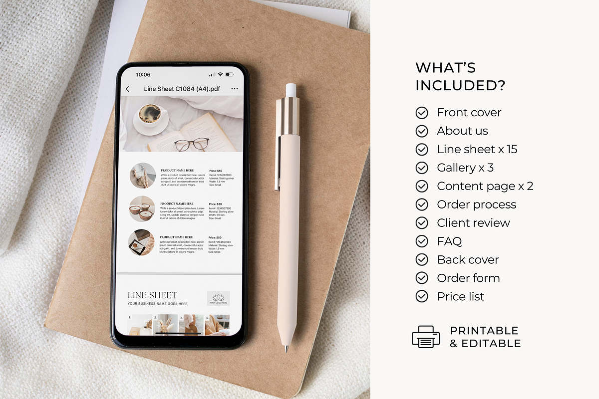 Wholesale Line Sheet Template, a Magazine Template by ShopRShop (Photo 4 of 10)