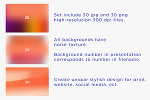 30 Electric Tangerine Gradients