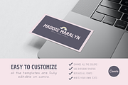 BUSINESS CARD Cute Pastel Colors Inf, a Business Card Template by The Little Lily Studio (Thumbnail 4 of 4)
