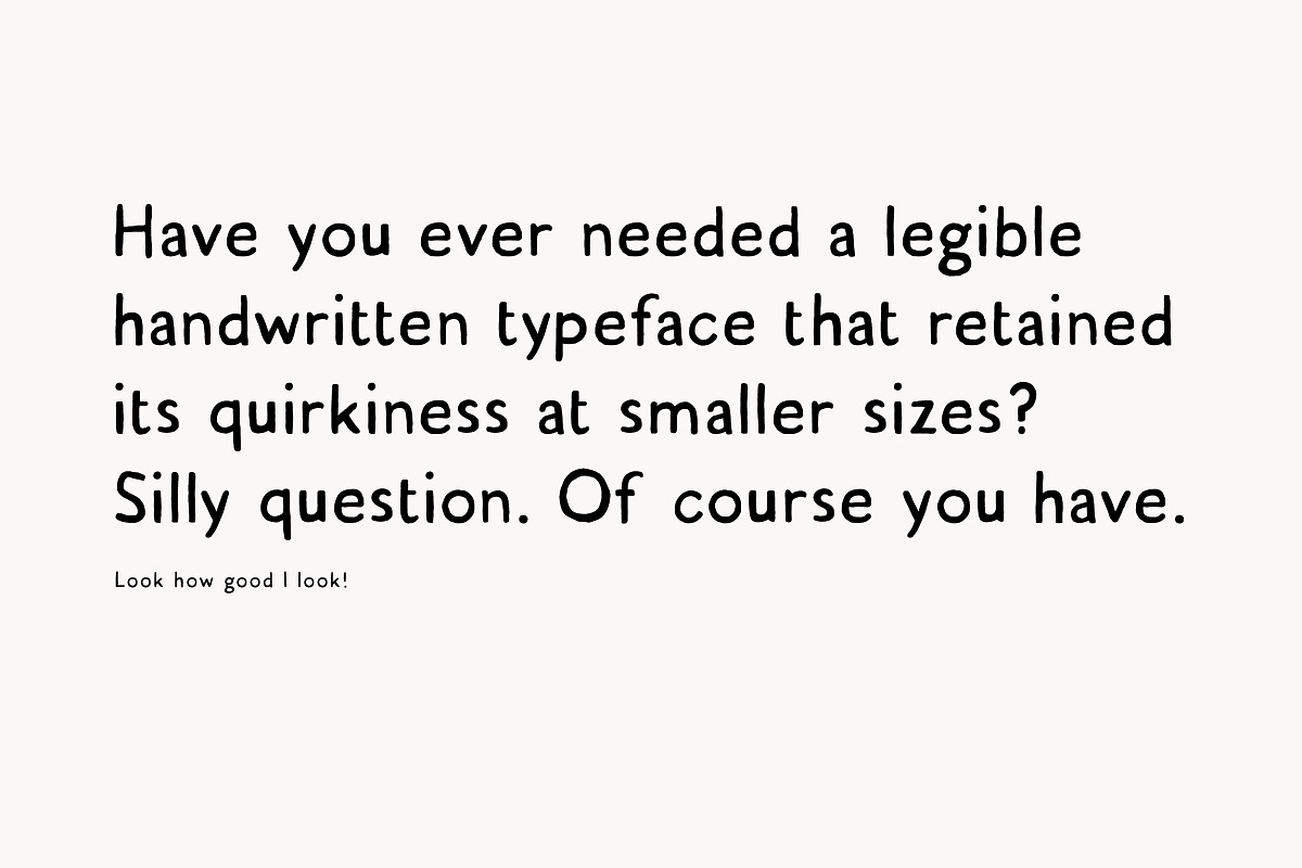 Jimmy Sans Pro - Handwritten Sans, a Sans Serif Font by Tom Chalky (Photo 3 of 7)