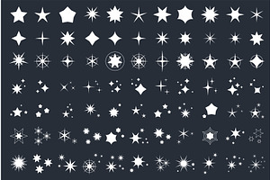 Stars different shape shine sparkle, an Object Illustration by Lemberg Vector