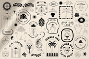 Vintage vector logos, a Background Graphic by venimo (Thumbnail 2 of 6)