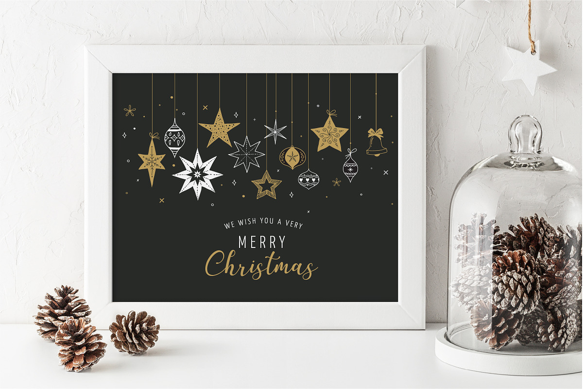 Hand drawn Christmas decorations, an Icon by Marish (Photo 4 of 5)