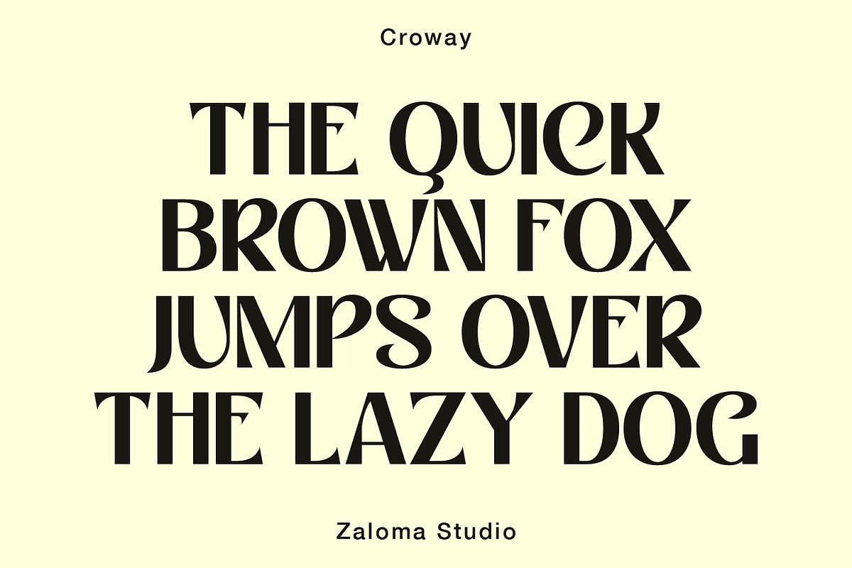 Croway, a Sans Serif Font by Zaloma Studio (Photo 11 of 20)