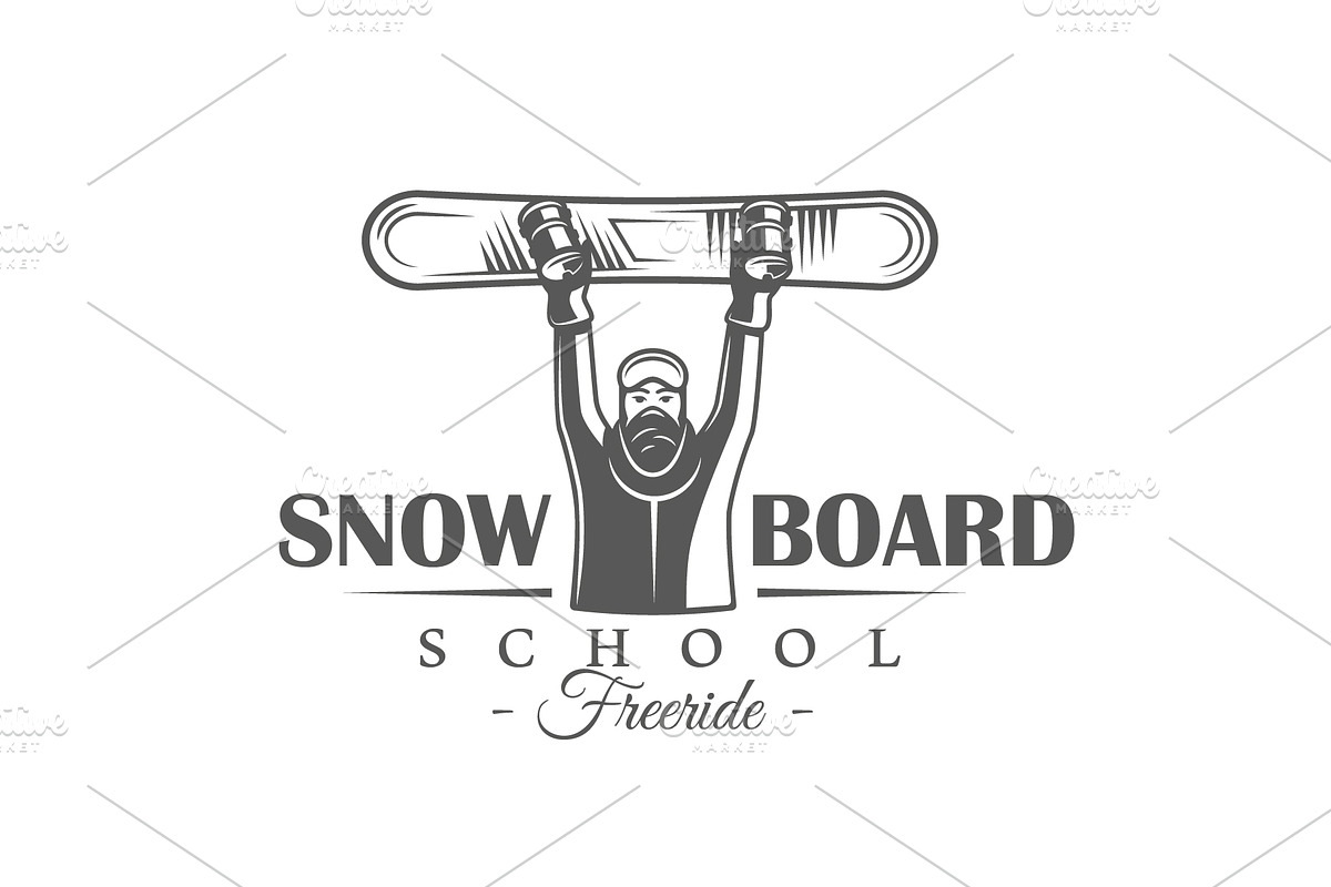 18 Snowboarding Logos Templates, a Branding & Logo Template by Art Design (Photo 26 of 26)