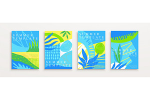 Abstract Style Poster Template Set, a Poster Template by TotallypicRF