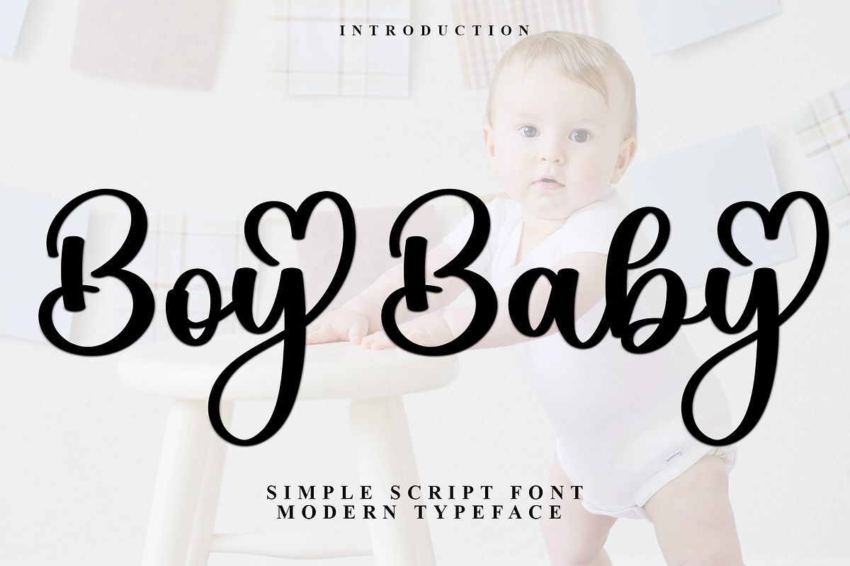 Boy Baby, a Handwritten Font by InermediaSTUDIO (Photo 1 of 7)