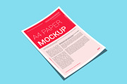 A4 Paper Flyer Mockup Template, an Advertising Mockup by alimran24 (Thumbnail 5 of 13)