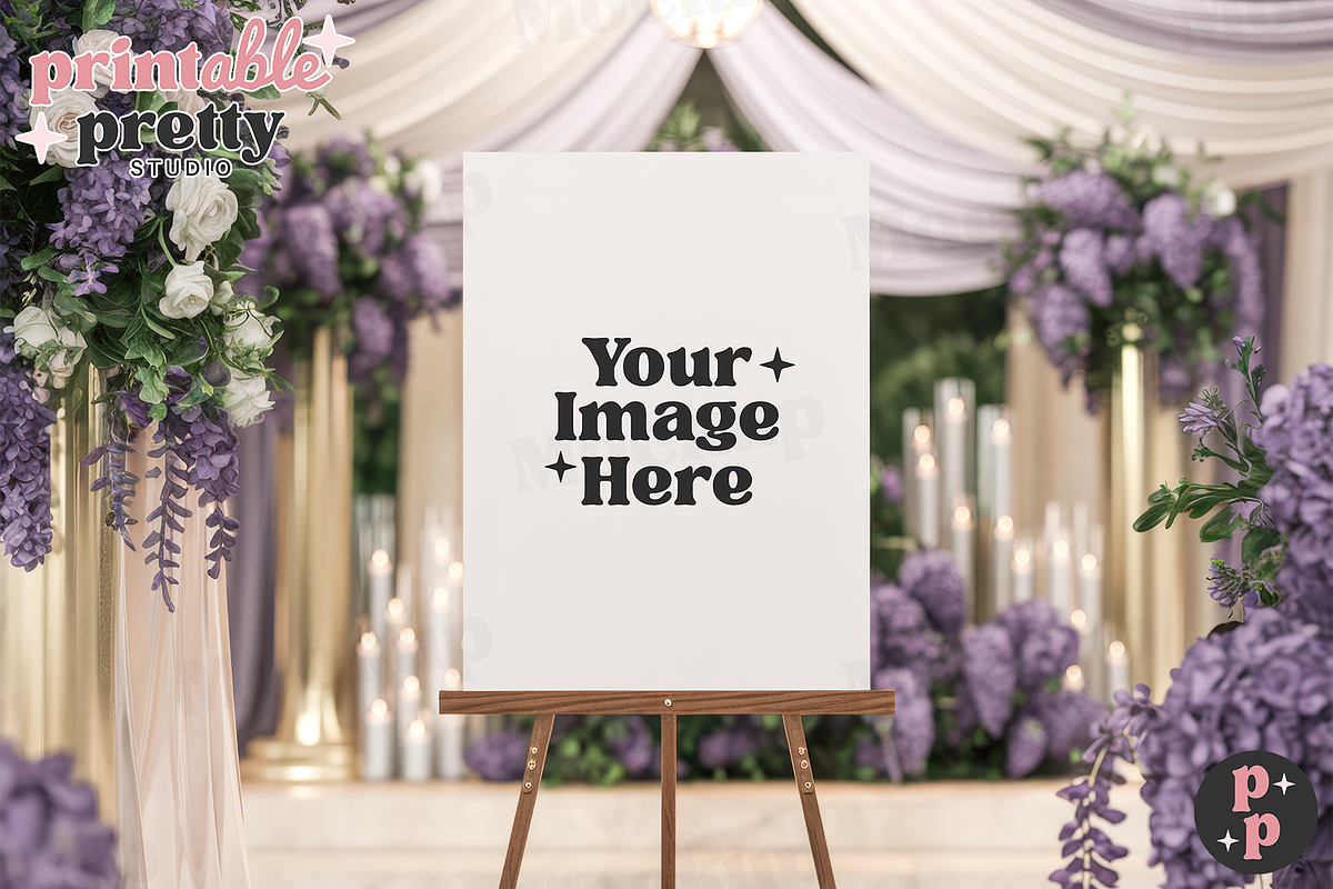 Luxury Wedding Sign PSD Mockup, a Product Mockup by Printable Pretty Studio (Photo 4 of 5)