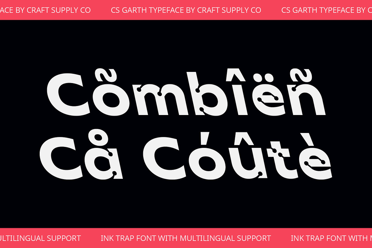 CS Garth – Inktrap Font, a Sans Serif Font by Craft Supply Co. (Photo 3 of 8)
