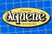 Aquene 3D, a Serif Font by Craft Supply Co. (Thumbnail 1 of 8)