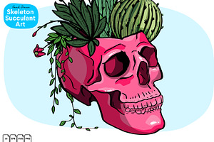 Skull Succulent Graphic FREE Stuff