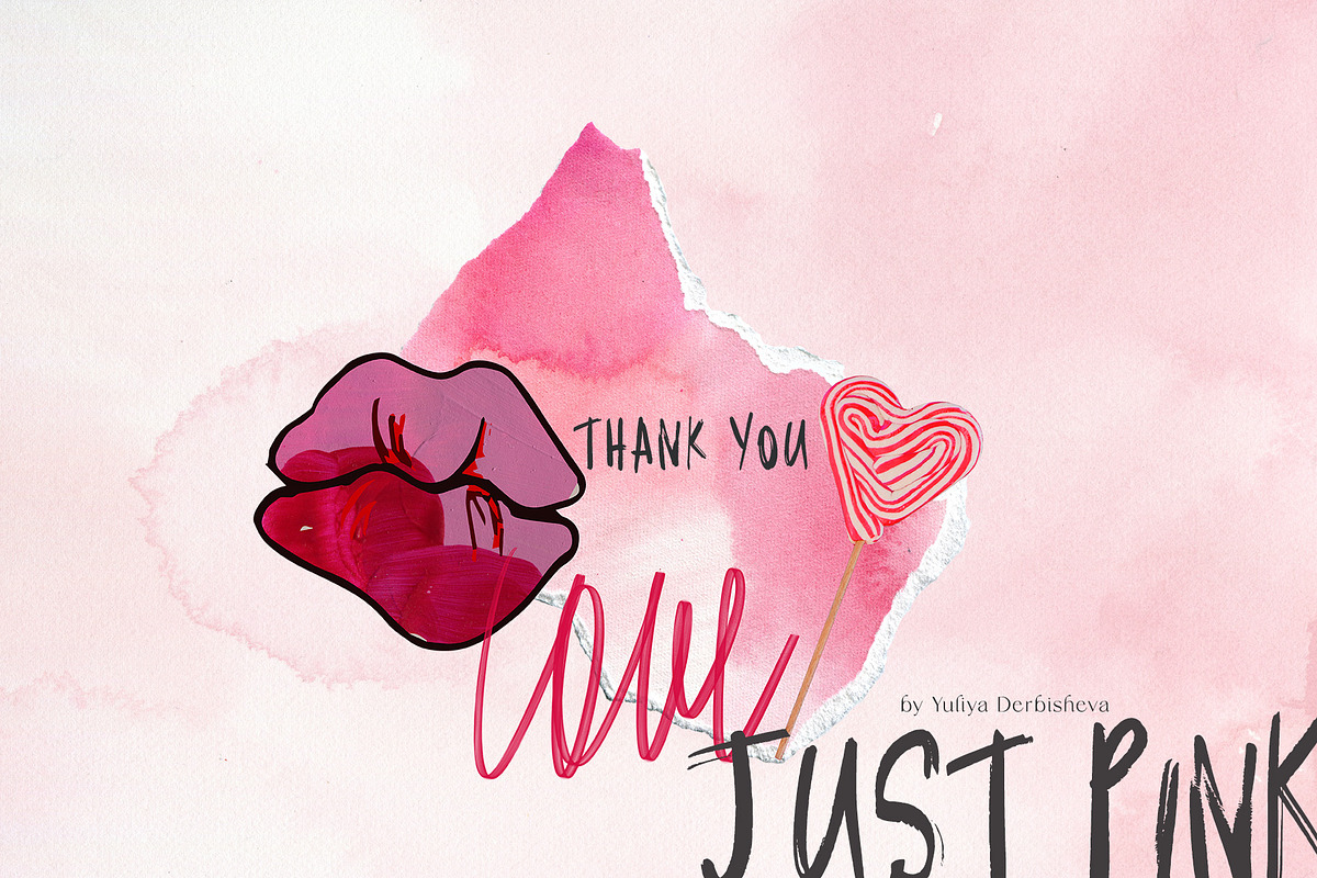 Just Pink collage background texture, an Object Graphic by Yuliya Derbisheva (Photo 14 of 14)