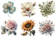 Vintage Botanical Clipart, an Illustration by cherrydesign (Thumbnail 3 of 3)
