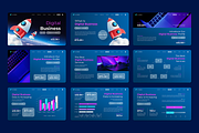 Digital Business PowerPoint Template, a Presentation Template by Iqsiart Studio (Thumbnail 2 of 3)