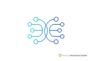 Network Nodes Abstract Logo, a Branding & Logo Template by Vectorium Studio