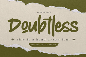 Doubtless - Hand Drawn Font