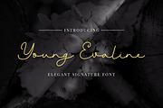 Young Evaline - Elegant Signature, a Script Font by Almarkhatype (Thumbnail 1 of 10)