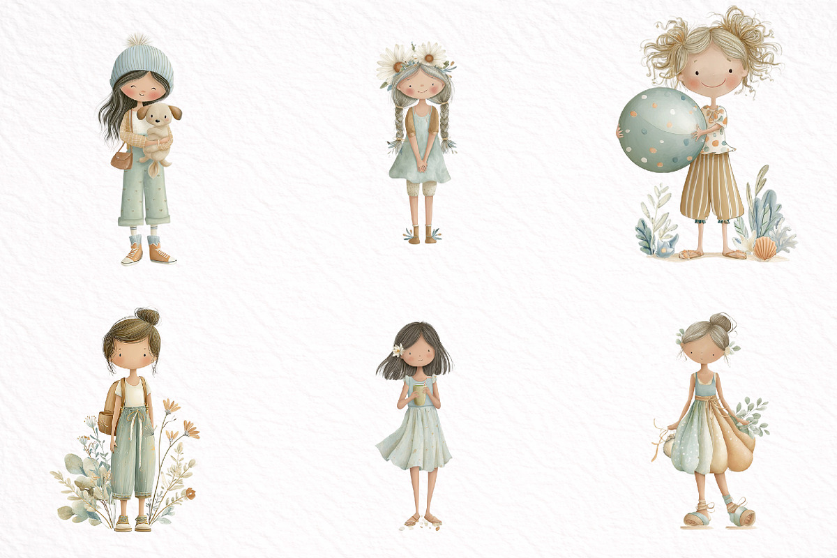Cheerful Girl Dressed in Summer, an Illustration by DreamArtGraphic (Photo 6 of 8)