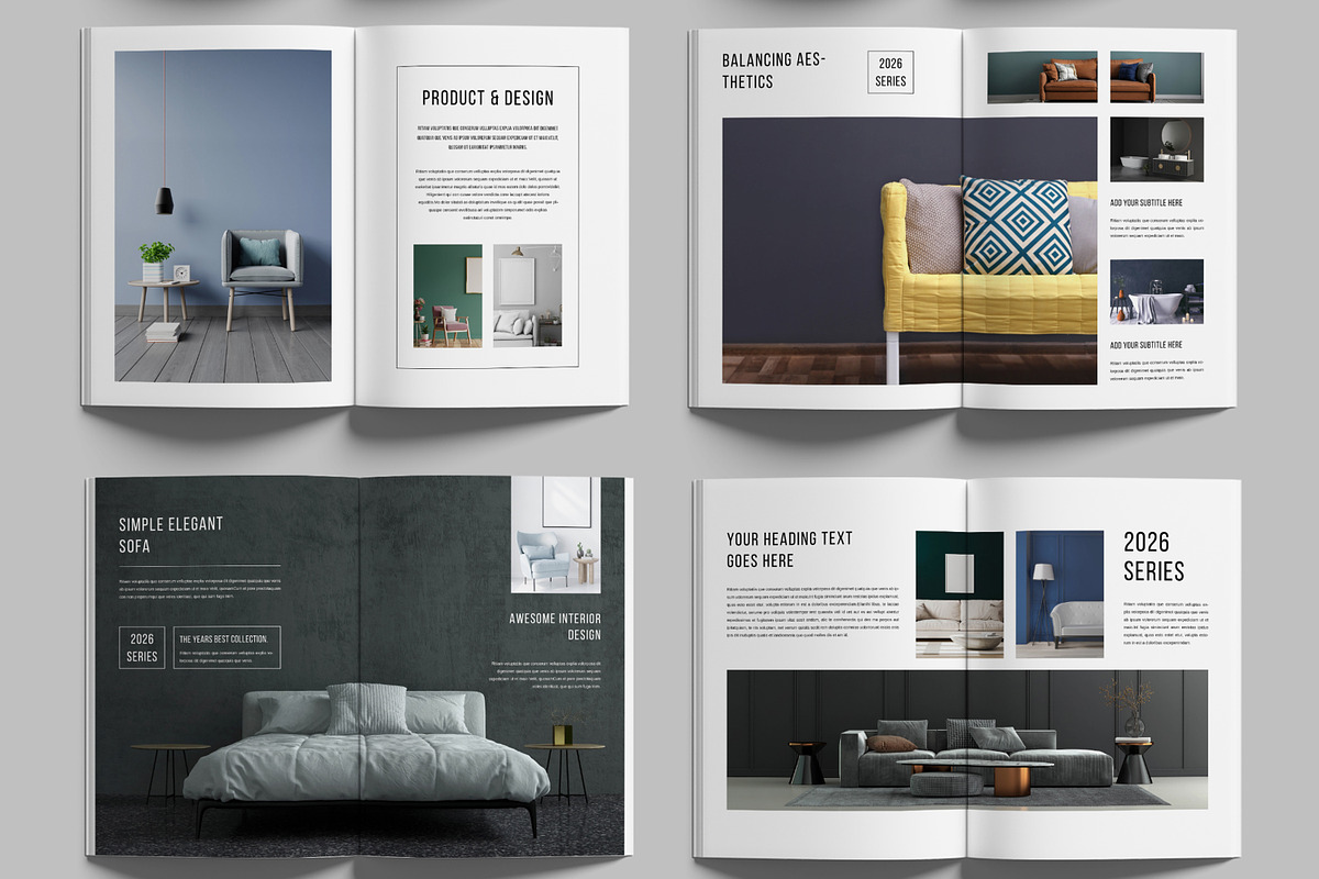 Interior Catalog Design Template