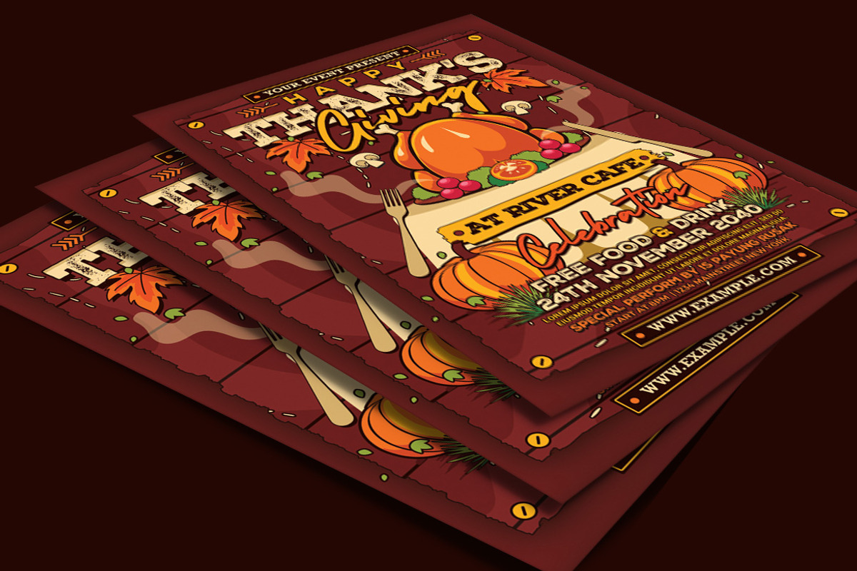 Thanksgiving Celebration Flyer, a Flyer Template by Muhamad Iqbal hidayat (Photo 3 of 4)