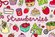 Strawberries Illustration Set, a Food Illustration by Lemonade Pixel (Thumbnail 1 of 7)