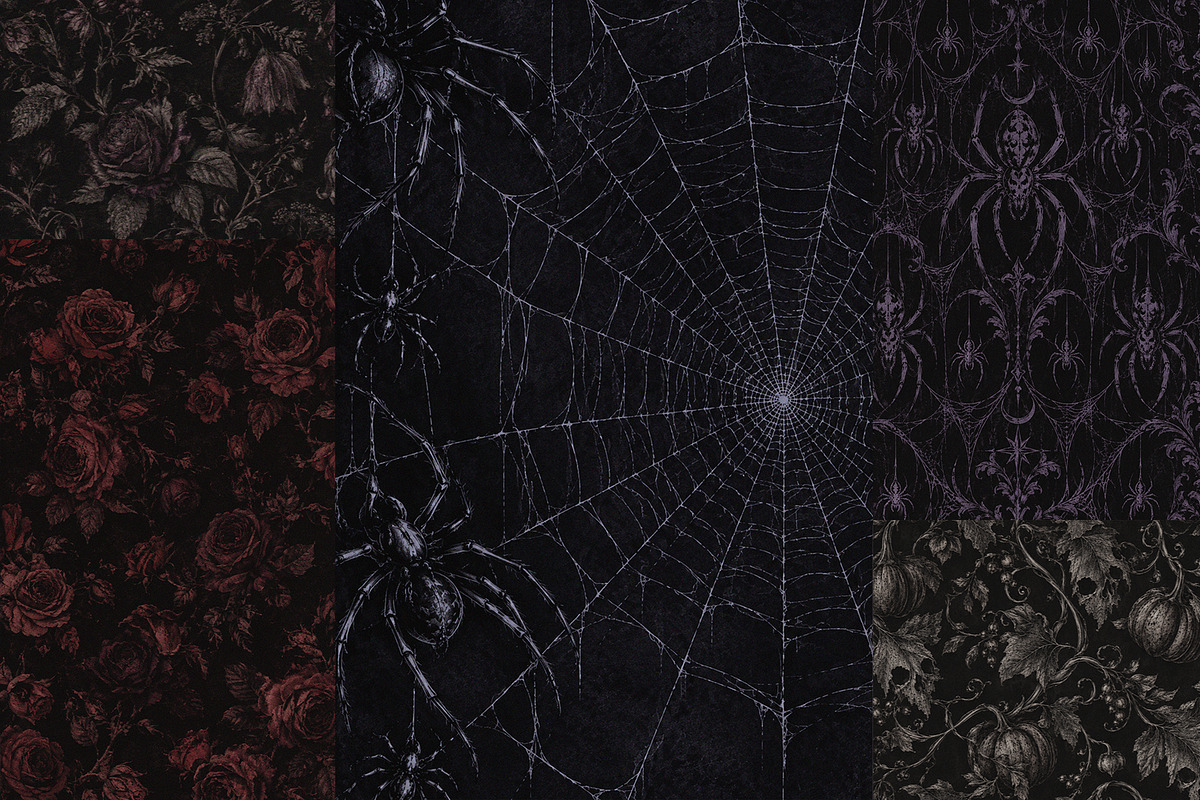Dark Romance Halloween Backgrounds, a Background Graphic by Lidberia (Photo 5 of 12)