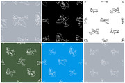 Airplanes. 30 vector patterns, a Pattern Graphic by Alena Stoyko design (Thumbnail 7 of 13)