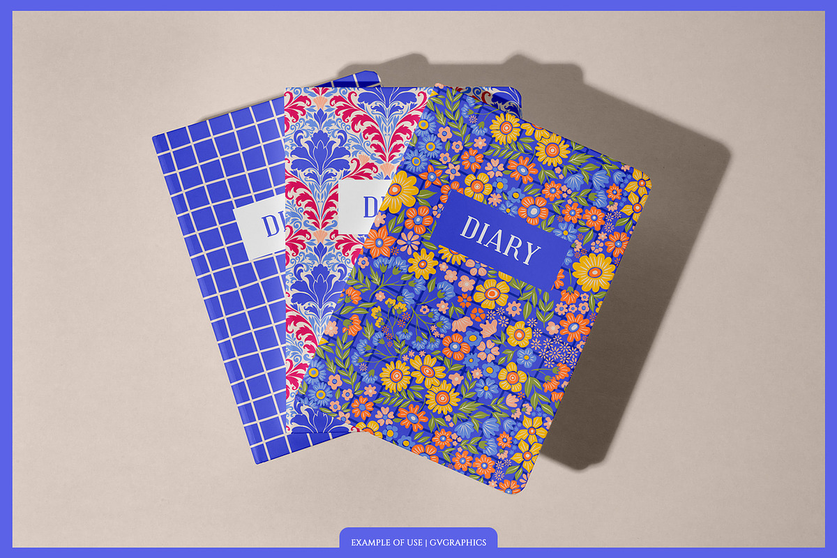 Evening Flowers Patterns, a Pattern Graphic by GVGraphics (Photo 10 of 13)
