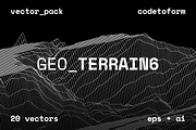 GEO_TERRAIN6 Vector Pack, a Background Graphic by codetoform (Thumbnail 1 of 21)