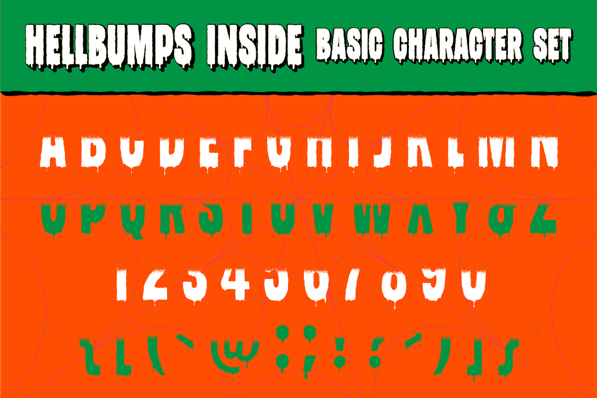 Hellbumps - Classic Horror Typeface, a Sans Serif Font by Roams Type (Photo 4 of 7)